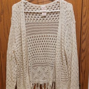 Boho look crochet cardigan